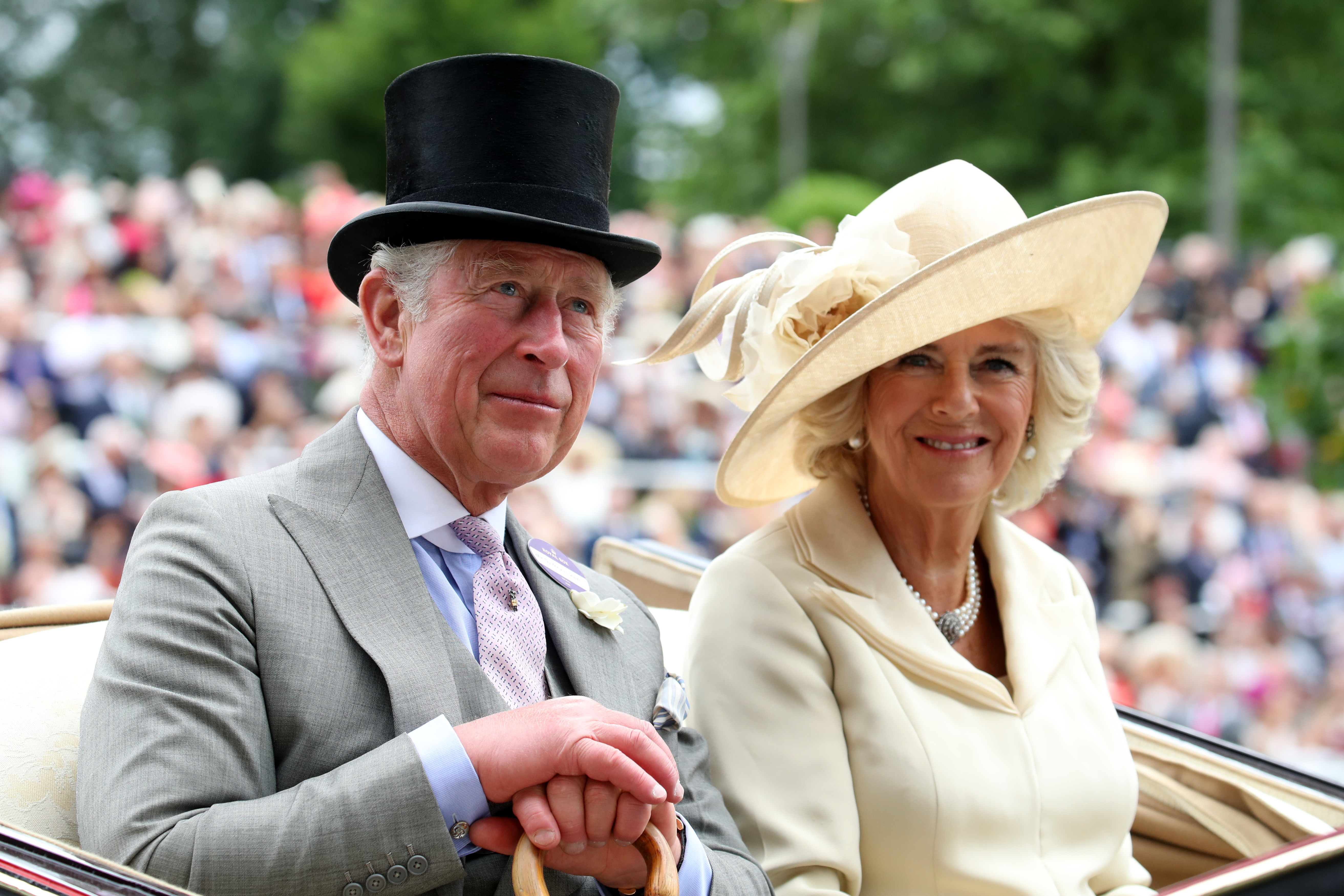 Prince Charles and Duchess of Cornwall at Royal As
