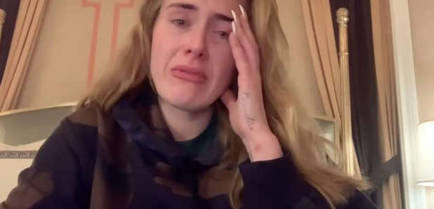 Adele in tears